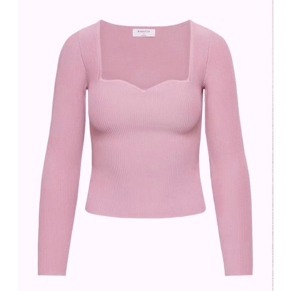 Babaton Sculpt Knit Sweetheart Longsleeve Sweaters - Picture 2 of 6